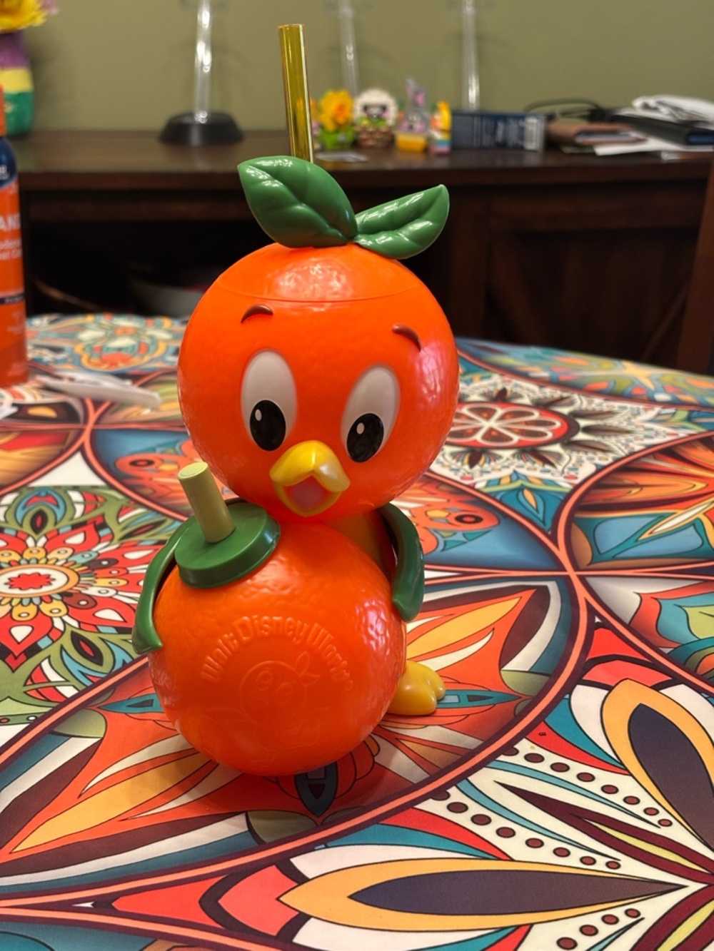 Walt Disney World Orange Bird Sipper with Straw